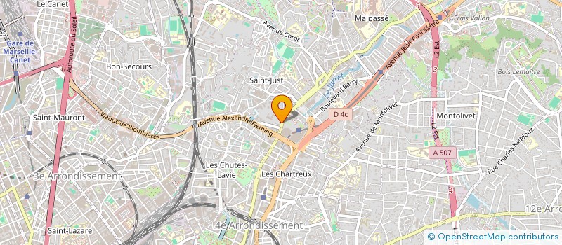 localisation de l'entreprise DE GESTION LES DAMES REUNIES à MARSEILLE