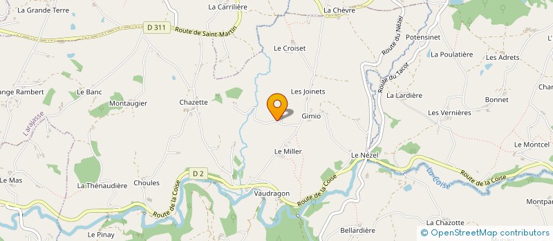 localisation de l'entreprise DE GIMIO à LARAJASSE