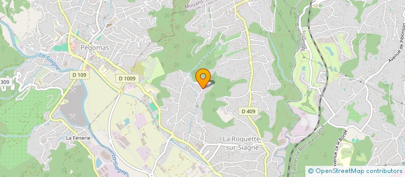 localisation de l'entreprise DE GIORGIS ET PEYRE  LA ROQUETTE-SUR-SIAGNE