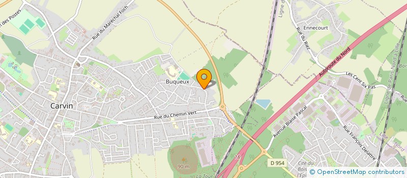 localisation de l'entreprise DE GIRARD 61  CARVIN