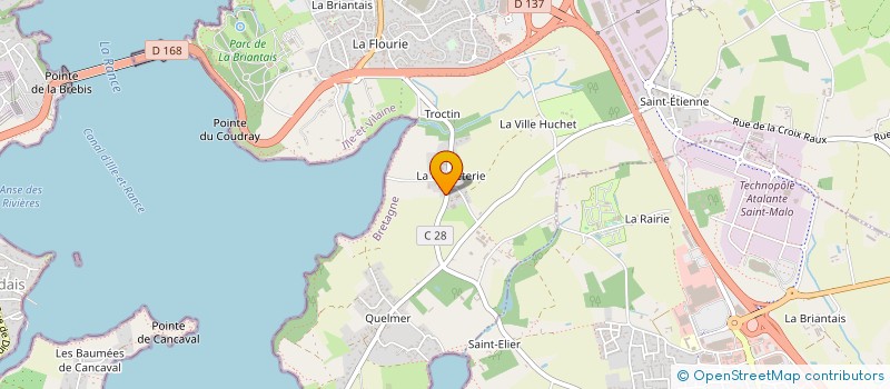localisation de l'entreprise DE GIVRAY  SAINT-MALO