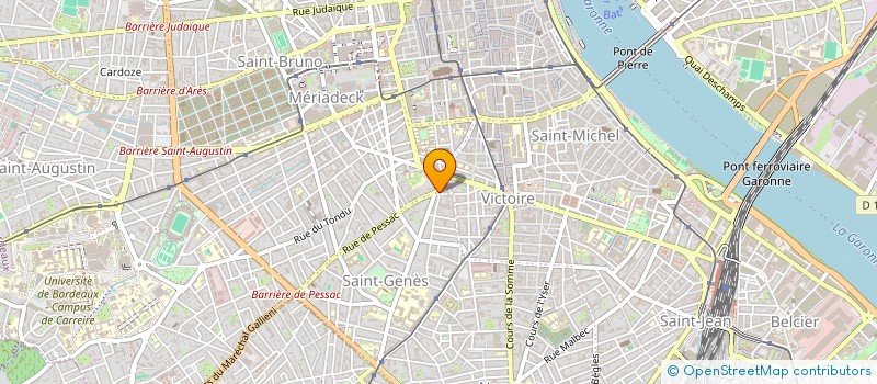 localisation de l'entreprise DE GORIANA à BORDEAUX