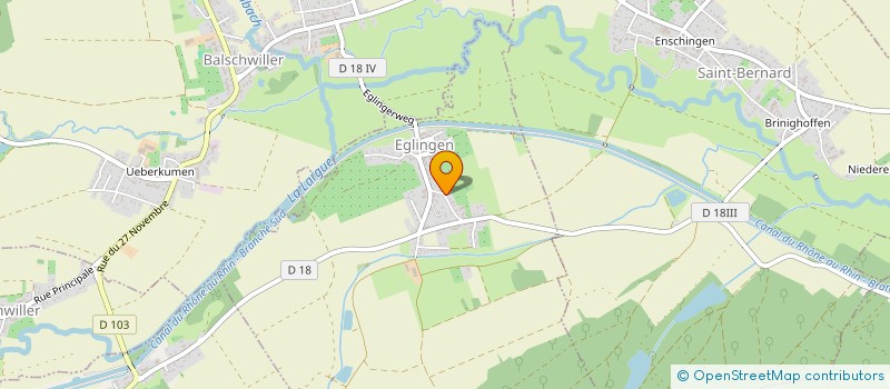 localisation de l'entreprise DE GOULEVENT  EGLINGEN