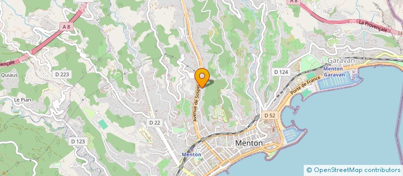 localisation de l'entreprise DE GOURCY & MANCUSO à MENTON