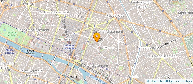 localisation de l'entreprise DE GRALIE à PARIS