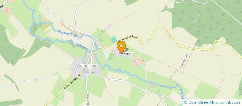 localisation de l'entreprise DE GRANDCOURT  GRANDCOURT