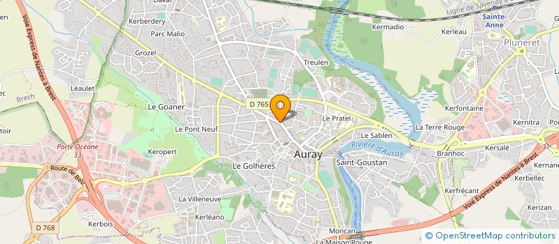 localisation de l'entreprise DE GRANGE COMMUNICATION à AURAY