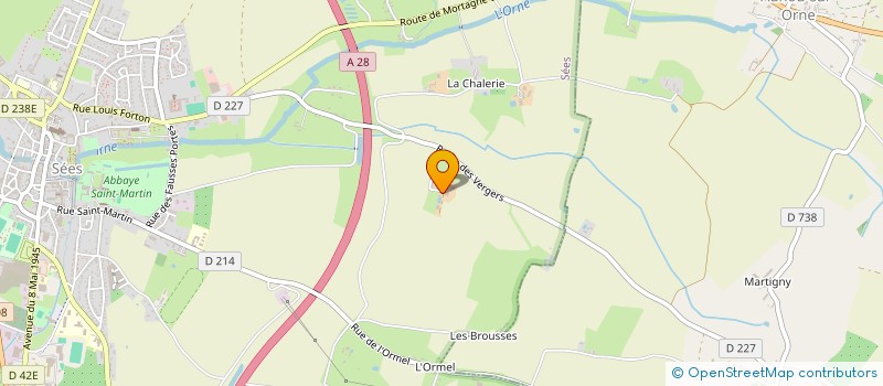 localisation de l'entreprise DE GRANLAY à SEES