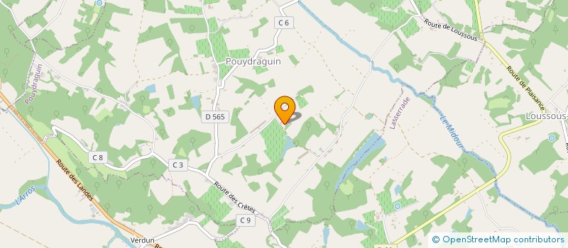 localisation de l'entreprise DE GRAOUILLOT à POUYDRAGUIN