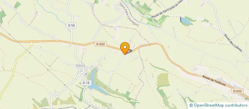 localisation de l'entreprise DE GRAS CAPOU  SAINT-JULIA