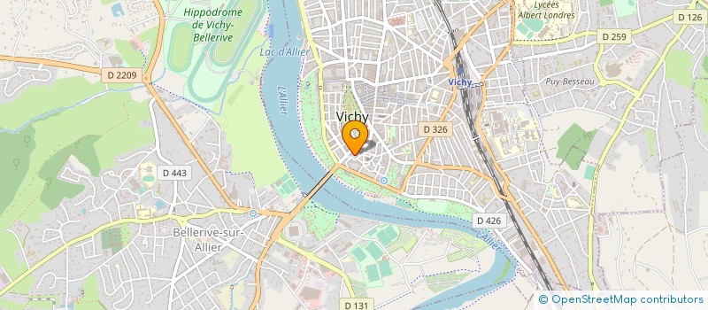localisation de l'entreprise DE GRIGNAN à VICHY