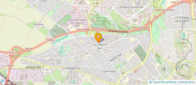 localisation de l'entreprise DE GROOTE à CAEN