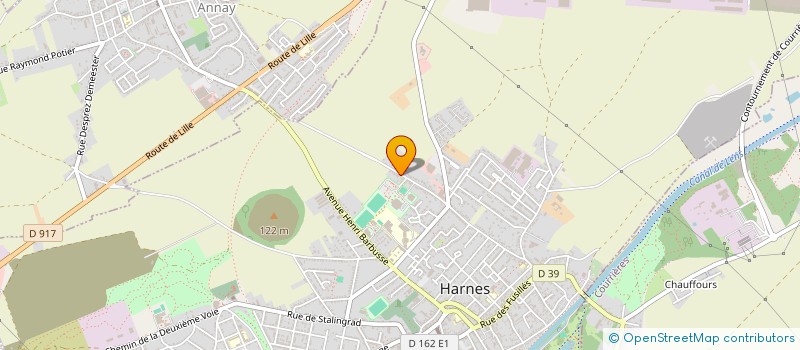 localisation de l'entreprise DE GROOTE PLOMBERIE CHAUFFAGE  HARNES