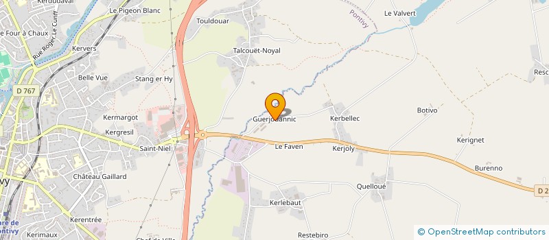 localisation de l'entreprise DE GUERJOUANIC à NOYAL-PONTIVY