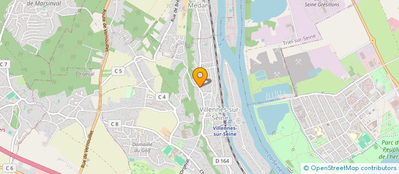 localisation de l'entreprise DE GUIGNARD  VILLENNES-SUR-SEINE