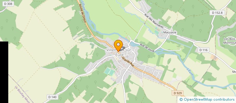 localisation de l'entreprise DE GYMNASTIQUE D'ENTRETIEN VILLEMEUSIENNE à VILLEMEUX-SUR-EURE