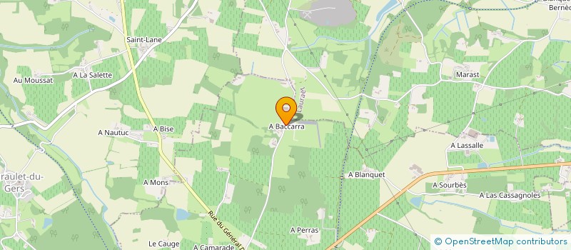 localisation de l'entreprise DE HAUBELON à LAGRAULET-DU-GERS