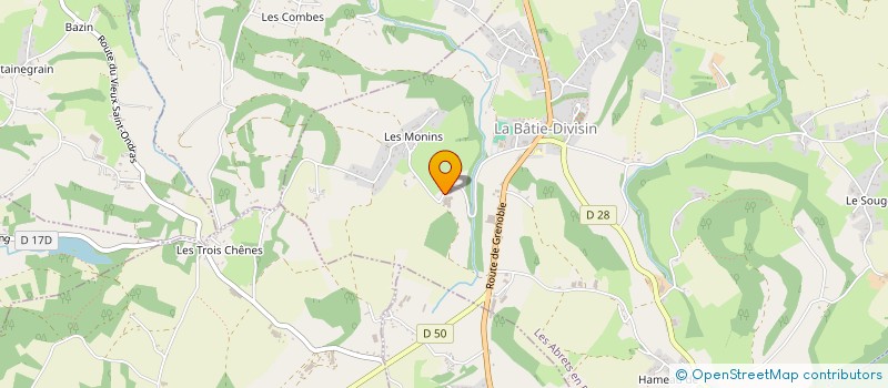 localisation de l'entreprise DE HAUTE BISE  LES ABRETS-EN-DAUPHINE