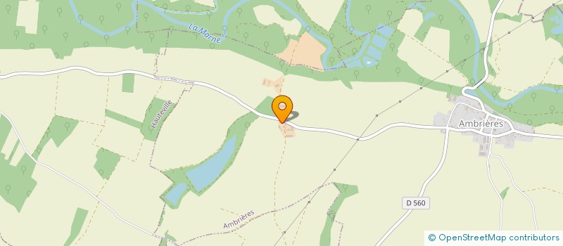 localisation de l'entreprise DE HAUTE FONTAINE  AMBRIERES