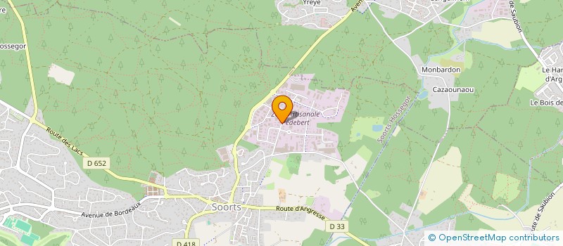 localisation de l'entreprise DE HOYOS IMMO  SOORTS-HOSSEGOR