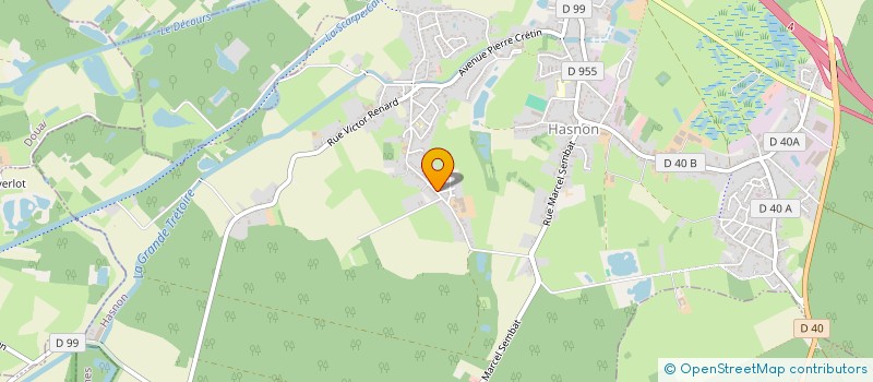 localisation de l'entreprise DE-IMMO  HASNON