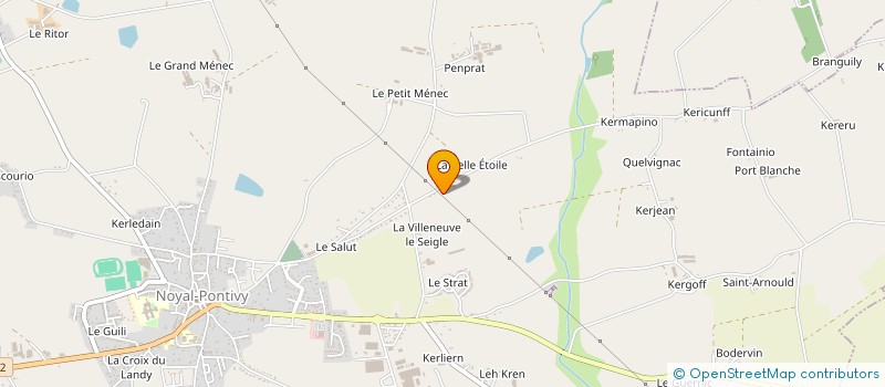 localisation de l'entreprise DE J.A.C.K.  NOYAL-PONTIVY