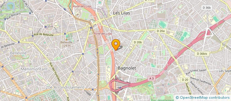 localisation de l'entreprise DE JAN METAL à BAGNOLET