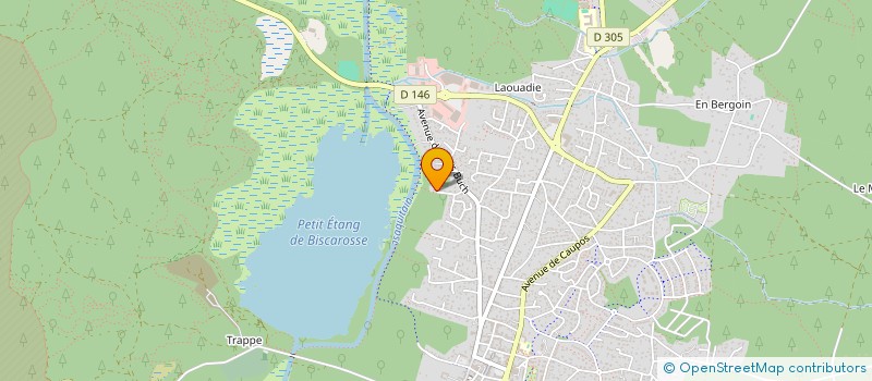 localisation de l'entreprise DE JANOUET  BISCARROSSE