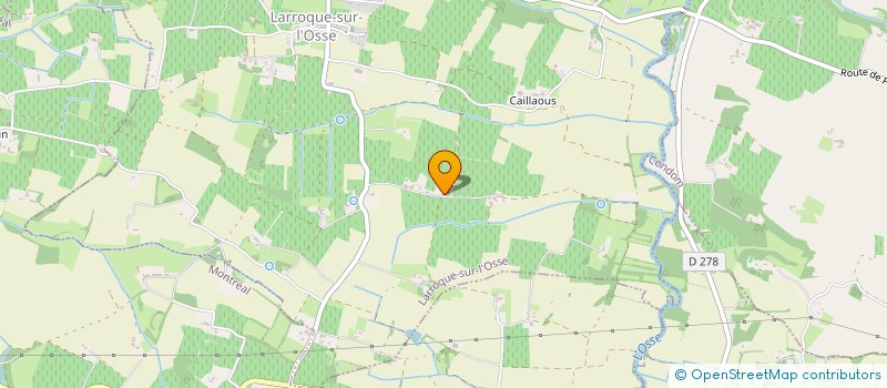 localisation de l'entreprise DE JEAN D'AUVERGNE  LARROQUE SUR L'OSSE