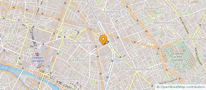 localisation de l'entreprise DE JEAN MARIN & ASSOCIE.E.S ARCHITECTURE  PARIS