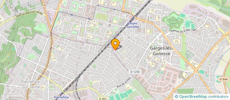localisation de l'entreprise DE JESUS MENUISIER  GARGES-LES-GONESSE