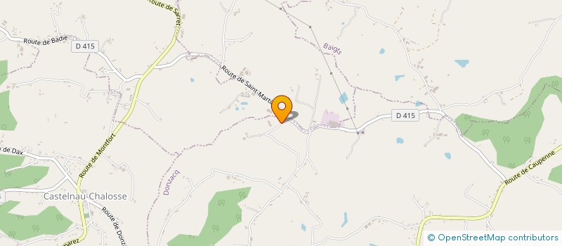 localisation de l'entreprise DE JOUANCON  DONZACQ