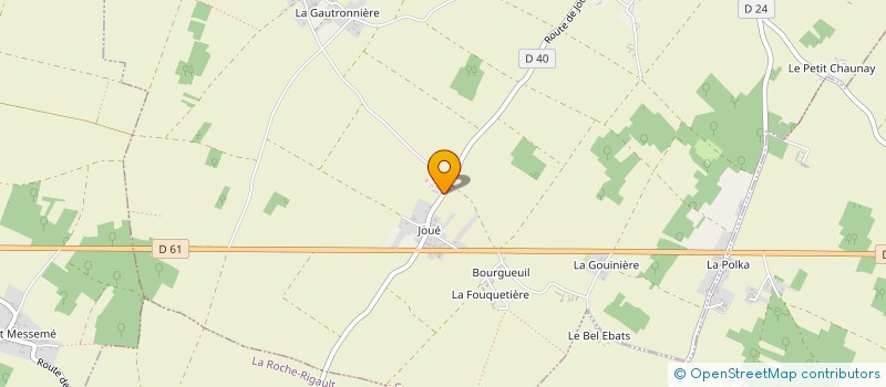 localisation de l'entreprise DE JOUE  CEAUX-EN-LOUDUN