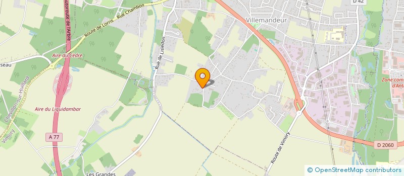 localisation de l'entreprise DE JOY  VILLEMANDEUR