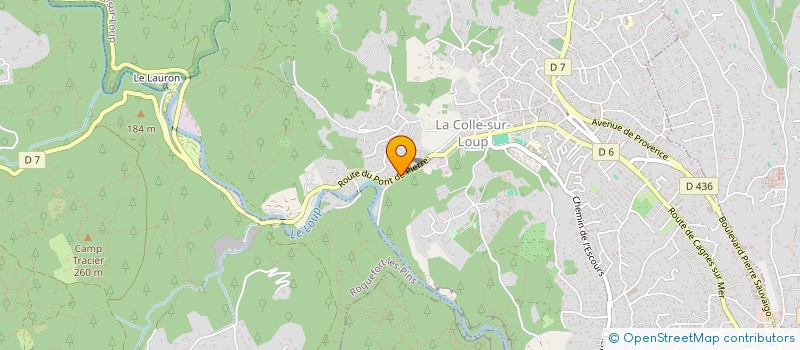 localisation de l'entreprise DE JOYBERT INVEST à LA COLLE-SUR-LOUP