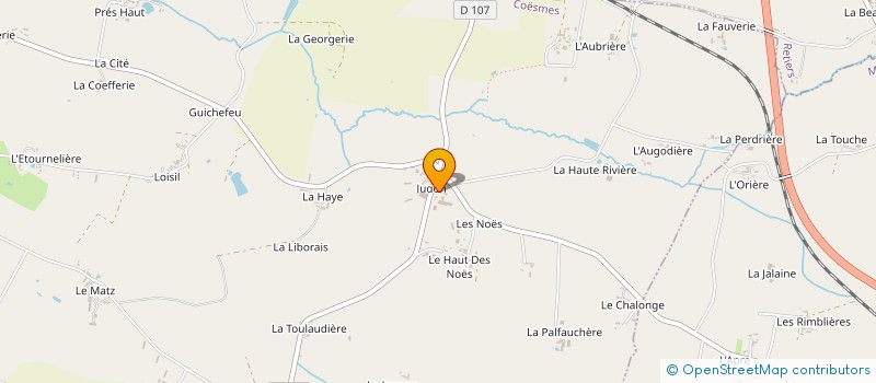 localisation de l'entreprise DE JUGON  COESMES