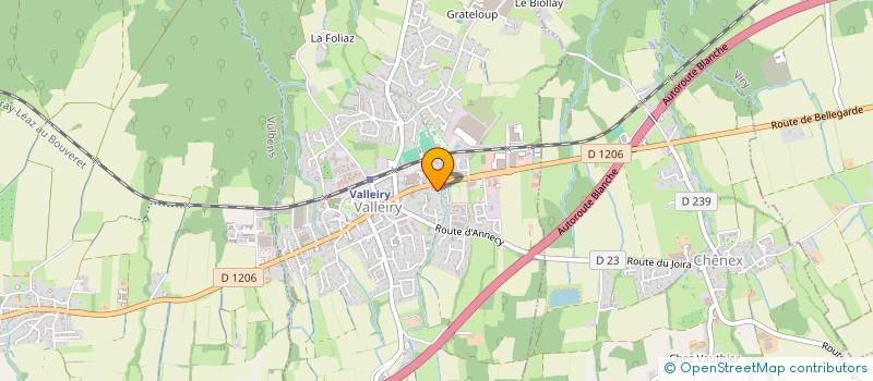 localisation de l'entreprise DE K DISTRIBUTION à VALLEIRY