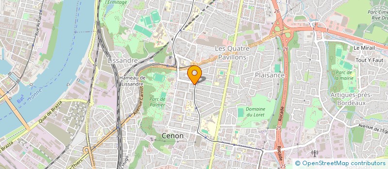 localisation de l'entreprise DE.KA BATIMENT à CENON