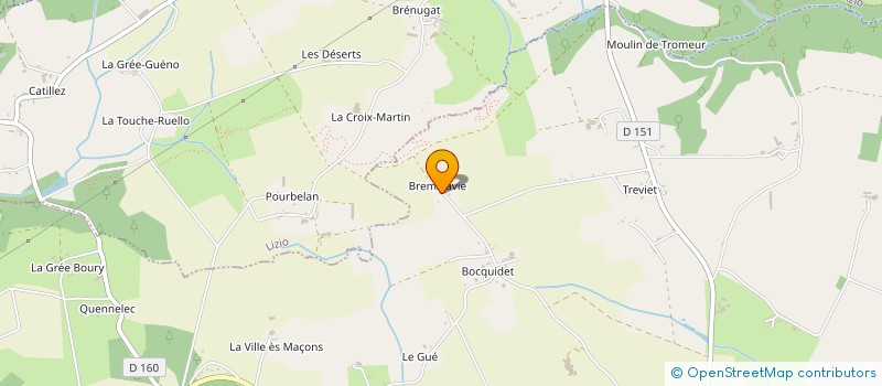 localisation de l'entreprise DE KER BROUC  SERENT