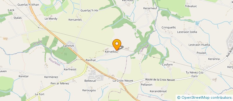 localisation de l'entreprise DE KER-LAN  LE JUCH