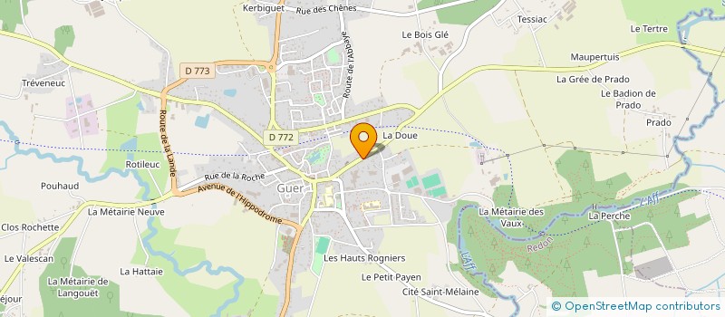 localisation de l'entreprise DE KERAMY  GUER