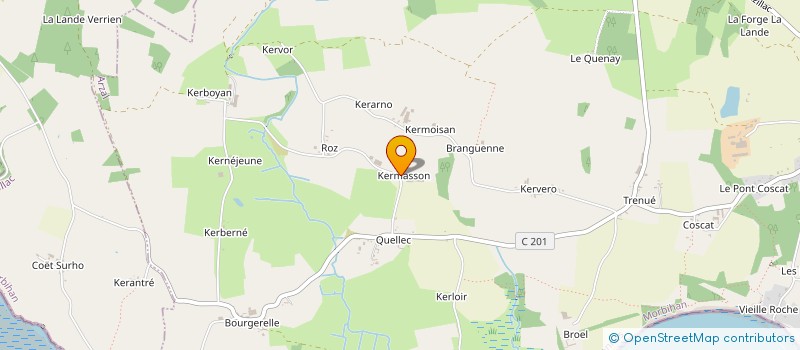localisation de l'entreprise DE KERANDON à NOYAL-MUZILLAC