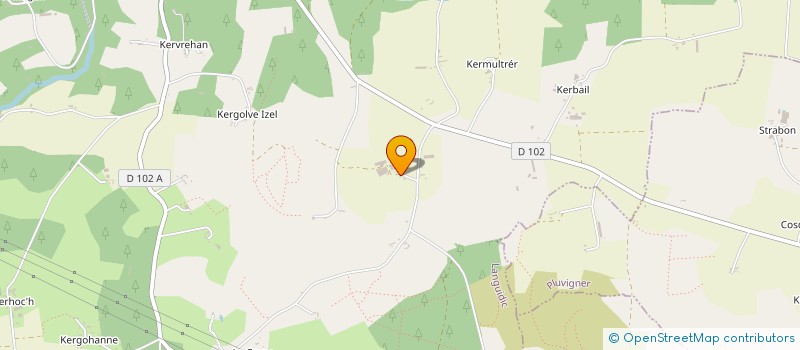 localisation de l'entreprise DE KERAQUE à LANGUIDIC