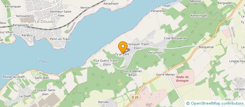 localisation de l'entreprise DE KERASTIVEL  LOPERHET