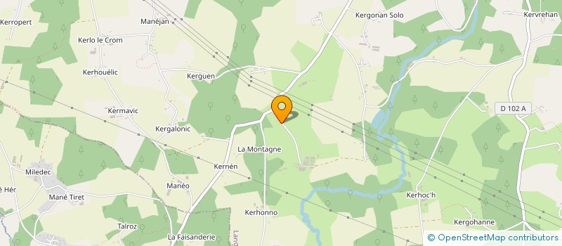 localisation de l'entreprise DE KERBACHIC à LANGUIDIC