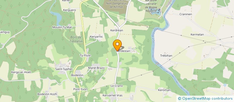 localisation de l'entreprise DE KERDESTAN à INZINZAC-LOCHRIST