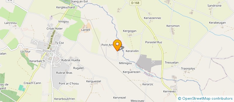 localisation de l'entreprise DE KERDUNVEL  PLOURIN