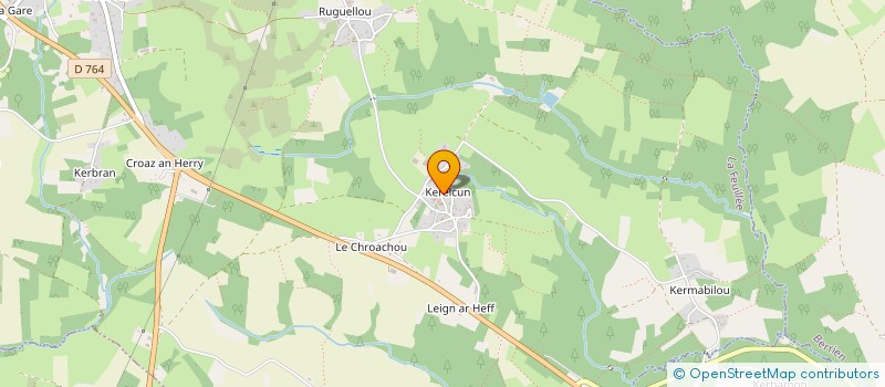 localisation de l'entreprise DE KERELCUN à LA FEUILLEE