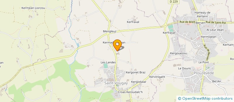 localisation de l'entreprise DE KERENOC  SAINT-POL-DE-LEON