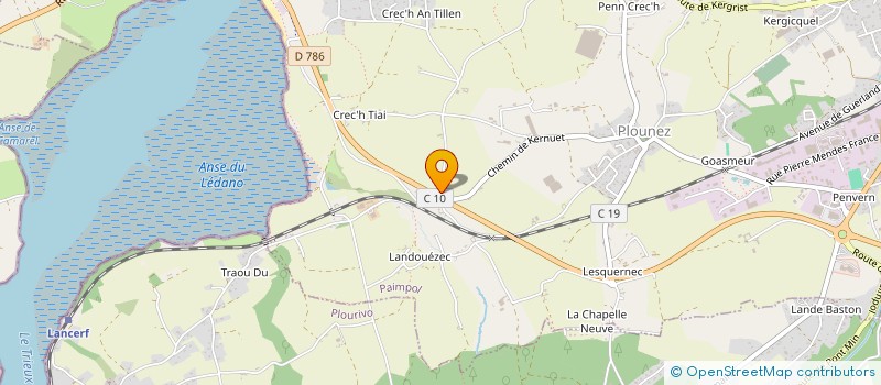 localisation de l'entreprise DE KERFOLIT  PAIMPOL